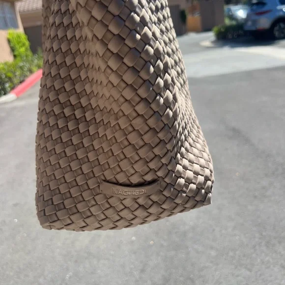 Naghedi Beige Woven Tote Bag - Picture 2 of 2